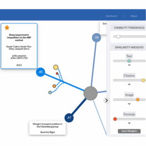 Supporting the Exploration of Semantic Features in Academic Literature using Graph-based Visualizations