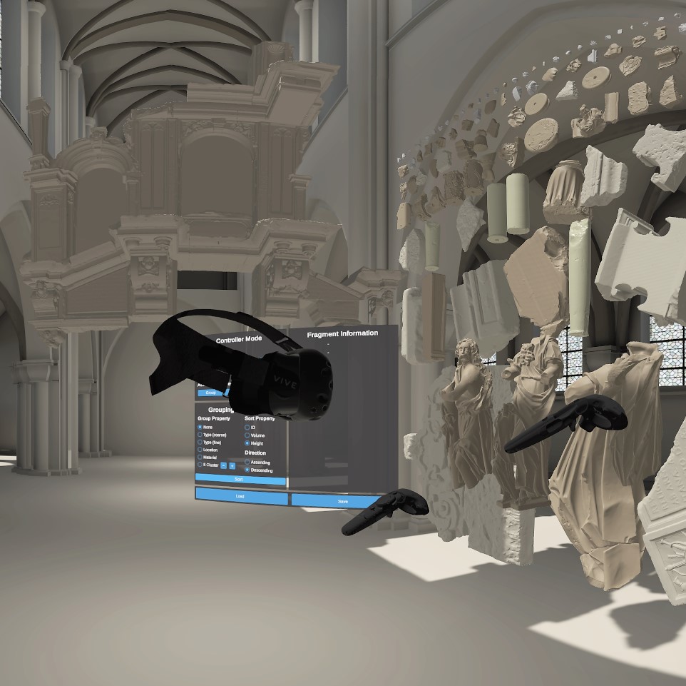 VR System for the Restoration of Broken Cultural Artifacts on the Example of a Funerary Monument